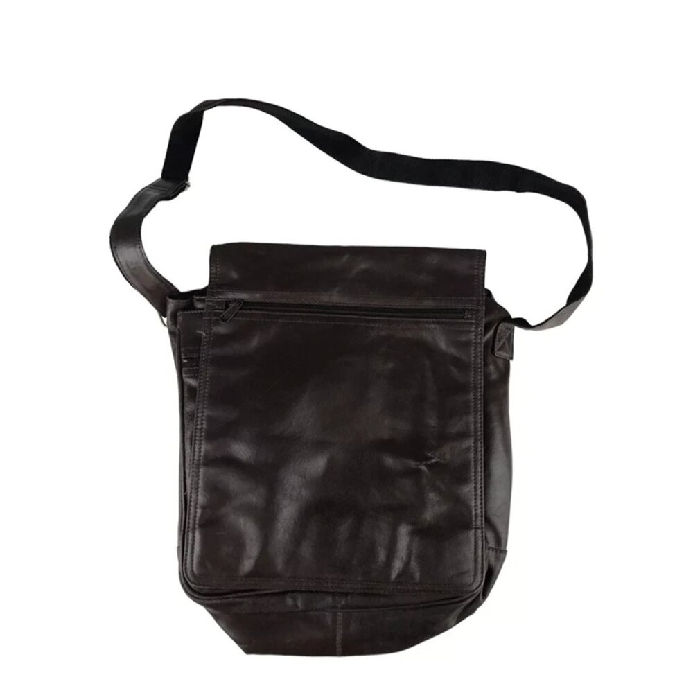 Wilsons Leather‎ Unisex Brown M. Julian Crossbody Strap Bag
